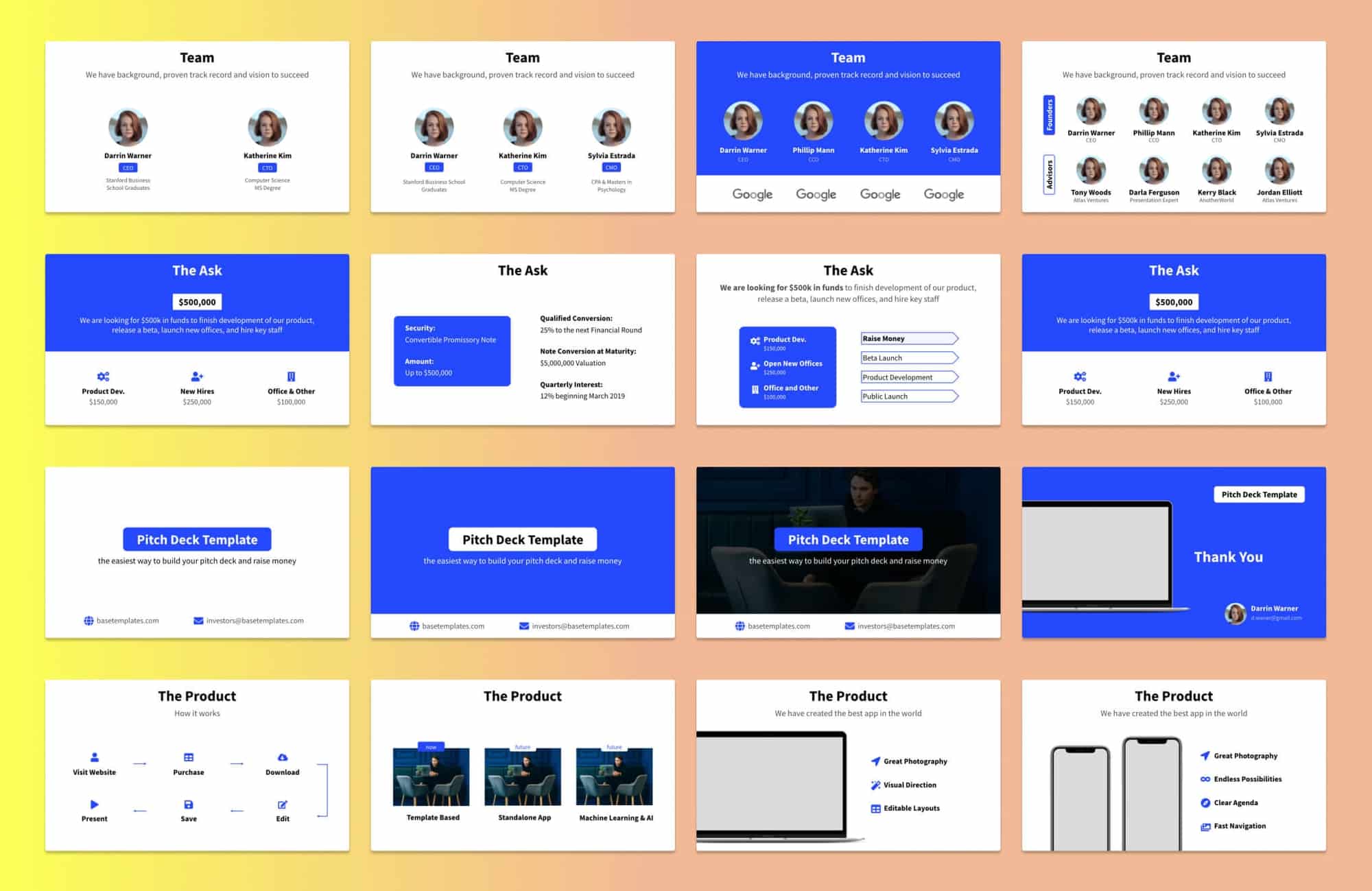 Pitch Deck Template Startup VC